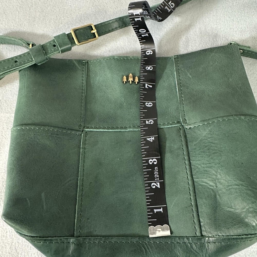 Portland Leather Goods Crossbody Bag Charlotte Green - Picture 10 of 11